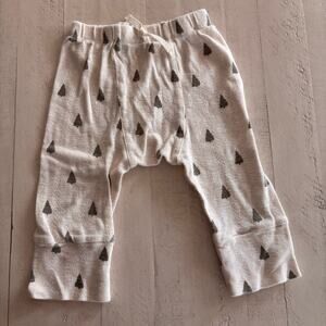Kate Quinn 100% Organic Cotton Pointelle Panda Pants with Fir / Pine Trees 18-24